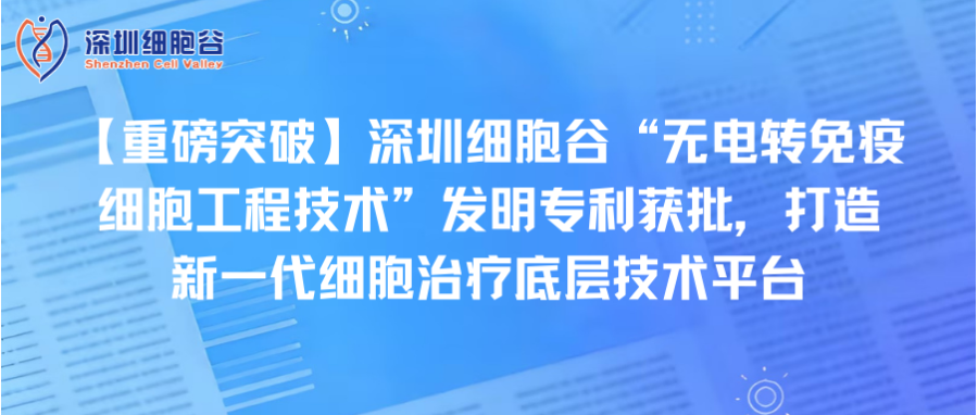 【重磅突破】深圳Ebpay支付“无电转免疫细胞工程技术”发明专利获批，打造新一代细胞治疗底层技术平台